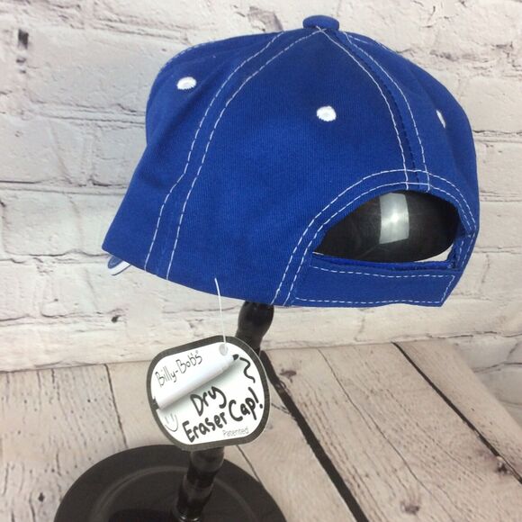 Billy Bob Blue Billboard Hat Dry Eraser Adjustable Baseball Cap Post a Message - Picture 2 of 3